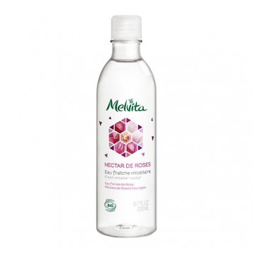 Melvita Nectar de Roses - Eau Fraîche Micellaire - 200 ml Eau florale de rose Nettoie, démaquille et tonifie BIO