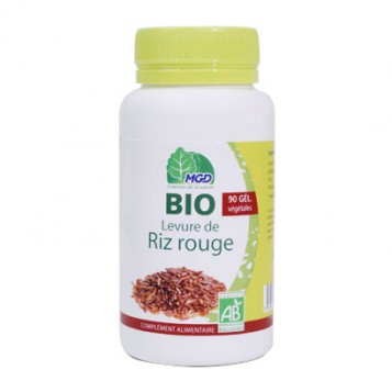 MGD Levure de Riz Rouge BIO - 90 Gélules BIO Contribue à taux de cholestérol normal