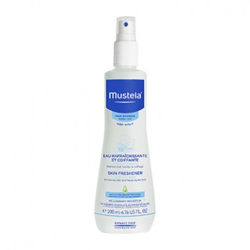 Mustela Eau Rafraîchissante et Coiffante - 200 ml Peau normale Bébé et enfant Corps et cheveux Dès la naissance Hypoallergénique Sans paraben