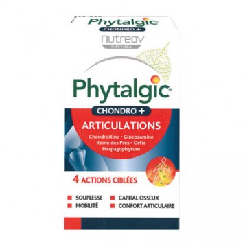 Nutreov Phytalgic Chondro + Articulations - 30 Comprimés 4 actions ciblées Souplesse, mobilité, capital osseux et confort articulaire Formule experte acide hyaluronique 3401560187908