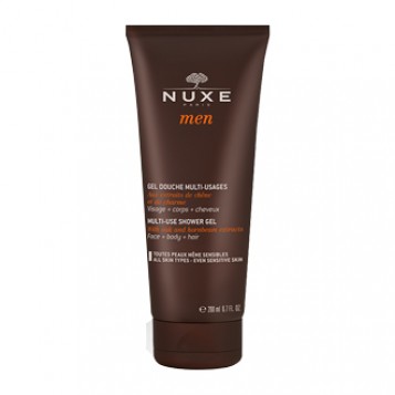 Nuxe Men Gel Douche Multi-Usages 200 ml pour homme hygiène visage, corps et cheveux Hyperpara