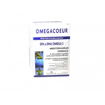 Omegacoeur - EPA&DHA Omega3 - Formule Mediterranéenne - 60 Capsules