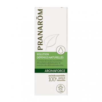 Pranarôm Aromaforce - Solution Défenses Naturelles BIO 5 ml Mini pour l’avoir toujours sur soi A partir de 3 ans 100% aux huiles essentielles biologiques