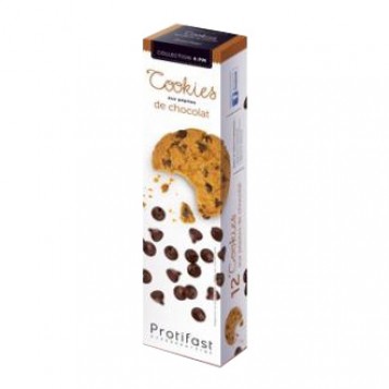 Protifast 4:PM - Cookies aux Pépites de Chocolat - 12 Cookies Riche en protéines