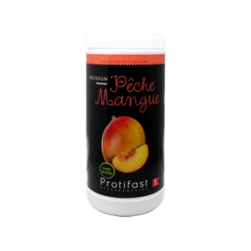 Protifast Boisson Saveur Pêche Mangue 500g Phase 1 Format économique avec dosette Boisson hyperprotéinée Sans gluten Phase Active 1