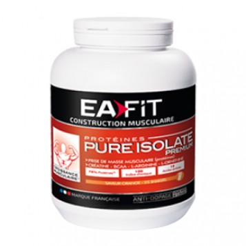 Eafit Pure Isolate Premium Saveur Citron Whey Creatine 100% Isolat le complément alimentaire pour les sportifs qui souhaitent prendre de la masse musculaire