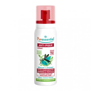 Puressentiel Anti-Pique Moustique Spray Répulsif + Apaisant 75 ml