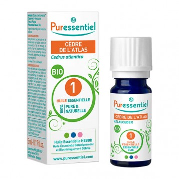 Puressentiel Cèdre de l'Atlas - Huile Essentielle BIO - 5 ml Cedrus atlantica 100% pure & naturelle