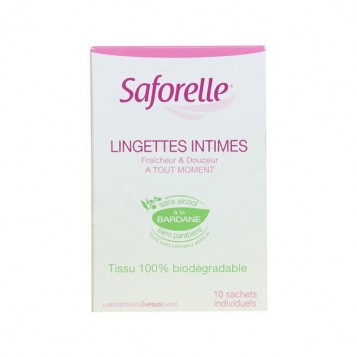 Lingettes Intimes - 10 Sachets Individuels