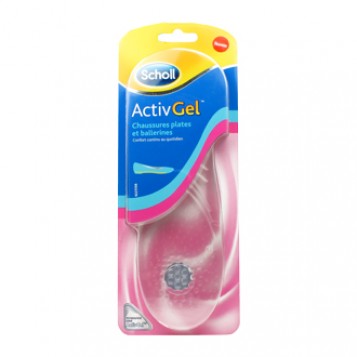 Scholl ActivGel - Semelles Chaussures Plates et Ballerines 35/40,5 Confort continu au quotidien