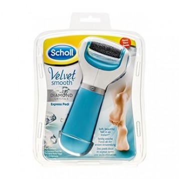 Scholl Velvet Smooth - Express Pedi - Râpe électrique Anti-Callosités Bleu 