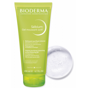 BIODERMA Sébium gel moussant actif 200ml Hyperpara 3701129803400