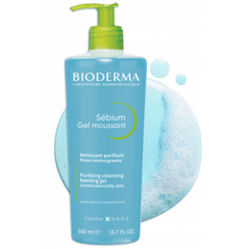 Bidoerma  Sébium Gel Moussant - Nettoyant Purifiant - 500 ml 3401399277092 Hyperpara