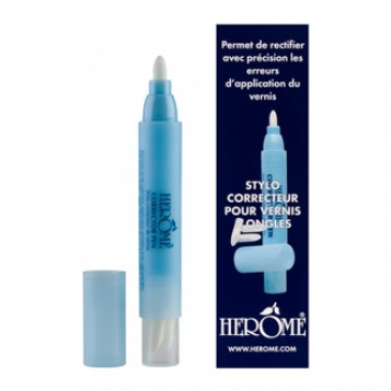 Herome Stylo Correcteur pour Vernis à Ongles 3 ml Contient 3 recharges supplémentaires Permet de rectifier avec précision les erreurs d’application du vernis