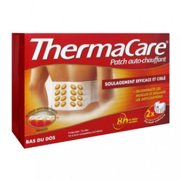 thermacare patch auto chauffant bas du dos 2 patchs soulage efficacement et cible decontracte les muscles et soualge articulations