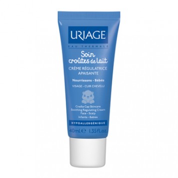 Uriage Bébé Soin Croûtes de Lait - Crème Régulatrice et Apaisante 40 ml