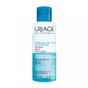 Uriage Démaquillant Yeux Waterproof 100 ml Démaquillant yeux et lèvres Biphasé Apaise et effet non gras