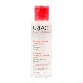 Uriage Eau Micellaire Thermale 100 ml Peaux Sujettes aux Rougeurs Apaise, démaquille et nettoie Peaux sujettes aux rougeurs Visage & Yeux