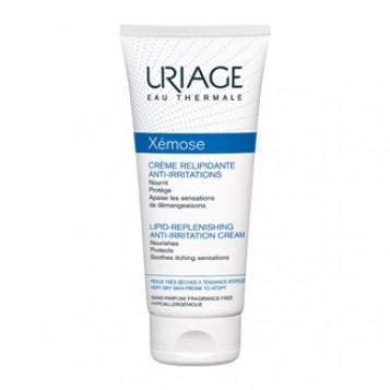 Uriage Xémose - Crème Relipidante Anti-Irritations 200 ml NOUVELLE FORMULE Nourrit Protège Apaise les sensations de démangeaisons Peaux très sèches à tendance atopique