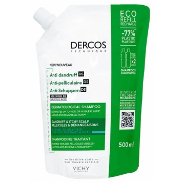 CAPILAIRE - SHAMPOOING ANTI-PELLICULAIRE CHEVEUX GRAS ECORECHARGE 500 ml