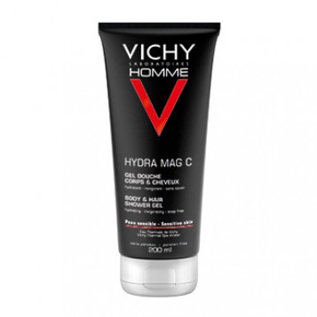 Vichy Homme Hydra Mag C Gel Douche Corsp et Cheveux 200 ml