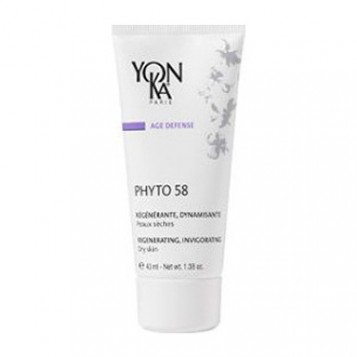 Yonka Age Defense - Phyto 58 - 40 ml Peaux sèches Régénérante, dynamisante Au romarin