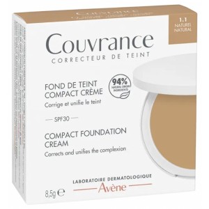 Couvrance Fond de Teint Compact SPF30 8,5 g - Teinte : 1.1 Naturel