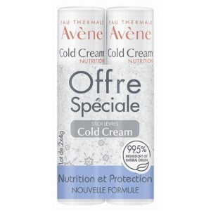 Cold Cream Stick Lèvres Nourrissant Lot de 2 x 4 g 