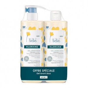 Klorane Bébé Gel Lavant Doux - DUO 2x500 ml 3282770209587