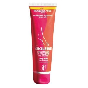 Akileine Gel Fraîcheur Vive Maxi Size 125 ml Pieds fatigués, échauffés