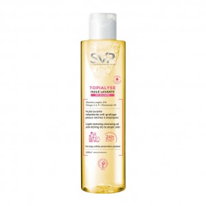 SVR Topialyse - Huile Micellaire - 200 ml Huile lavante relipidante anti-grattage  Peaux sèches à atopiques Pour toute la famille Corps, visage, hygiène intime Bain et douche 3401360180710