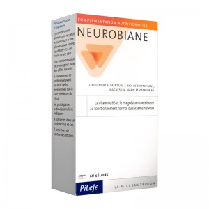 Pileje Neurobiane - 60 Gélules La Vitamine B6 et le magnésium contribuent au fonctionnement normal du système nerveux 3401542119811