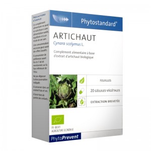 Pileje Phytostandard - Artichaut - 20 Gélules Végétales Cynara scolymus L. A base d'extrait d'artichaut biologique