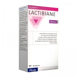 Pileje Lacitbiane - Tolérance - 30 Gélules à base de 5 souches microbiotiques dosées à 10 milliards par gélule 3401560504996