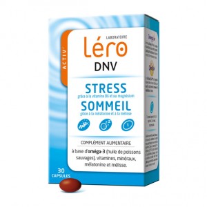 Léro DNV - Stress et Sommeil - 30 Capsules Pour un bon fonctionnement du système nerveux Pour aider à améliorer le sommeil 1 boîte = 1 mois