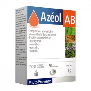 Pileje Azéol - AB - 30 Capsules 100% d'origine naturelle A partir de 12 ans 3401577875522