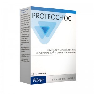 Pileje Proteochoc - 12 Capsules Complément alimentaire à base de Porphyral HSP et d'huile de bourrache 3401578443102