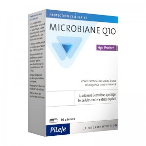 Pileje Microbiane Q10 - Age Protect - 30 Gélules contribue à protéger les cellules contre le stress oxydatif 3401596928735