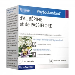 Pileje Phytostandard d'Aubépine et de Passiflore - 30 Comprimés A base d'extrait d'aubépine biologique et de passiflore biologique 3401597517136