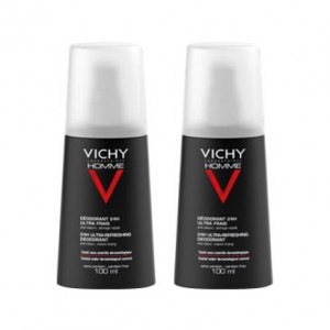 Vichy Homme Déodorant 24H Ultra-Frais - Vaporisateur - DUO 3433425000664