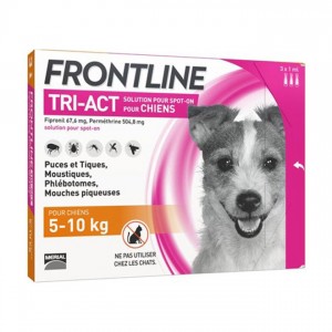Frontline Tri-Act Chiens S 5-10 kg x 3 3661103046806