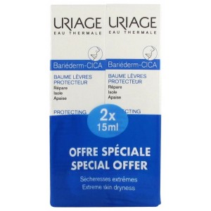  Bariéderm Cica Baume Lèvres Protecteur Lot de 2 x 15 ml 
