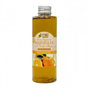 MKL Geen Nature Savon Liquide de Marseille à l'Huile d'Argan - Parfum Orange Miel - 100 ml 3760162120578