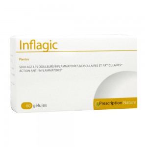 PharmaNature Inflagic - 60 Gélules Plantes Douleurs inflammatoires, musculaires et articulaires 3770002638019