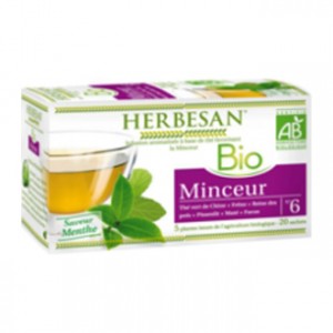 Herbesan Infusion BIO N°6 - Minceur Saveur Menthe 20 Sachets