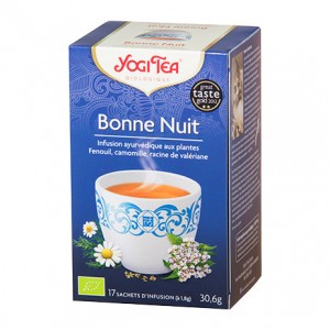 Yogi Tea Bonne Nuit - 17 Sachets Tisane ayurvédique Une bonne nuit de sommeil 4012824402706