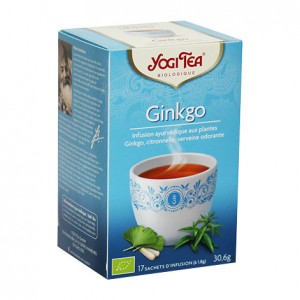 Yogi Tea Ginkgo - 17 Sachets Tisane ayurvédique Renforcement des capilaires sanguins 4012824402744 