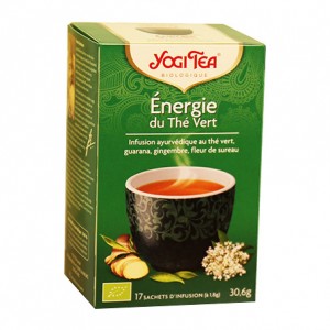 Yogi Tea Énergie du Thé Vert - 17 Sachets Infusion Un thé avec du guarana 4012824402799