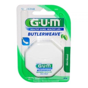 Fil Dentaire Ciré Menthe Gum Butlerweave 55m. (Ref 1855)