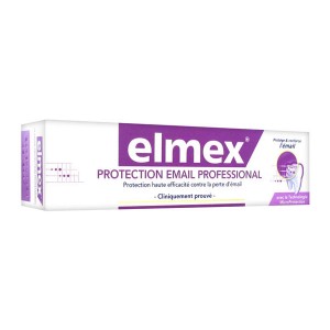 Elmex Protection Email Professional - Dentifrice - 75 ml Protection haute efficacité contre la perte d'émail Protège et renforce Avec la technologie MicroProtection 8718951044562